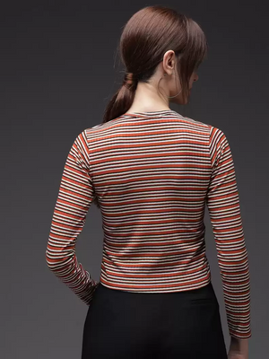 TANDUL  Casual Regular Sleeves Printed Women Multicolor Top
