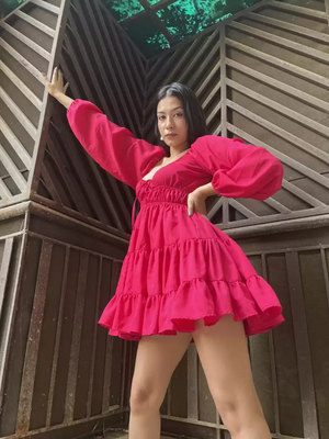 TANDUL  Women Fit and Flare Pink Dress