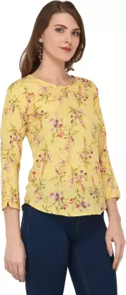 Casual Printed Women Multicolor Top