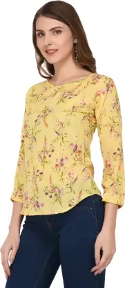 Casual Printed Women Multicolor Top
