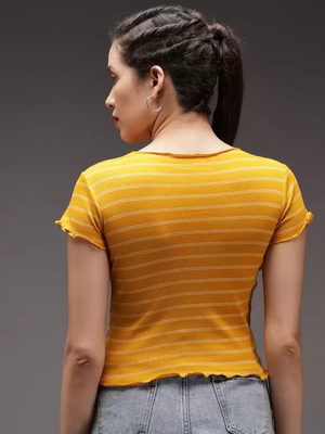 TANDUL  Casual Regular Sleeves Printed Women Multicolor Top
