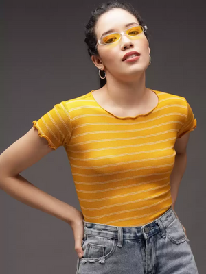 TANDUL  Casual Regular Sleeves Printed Women Multicolor Top