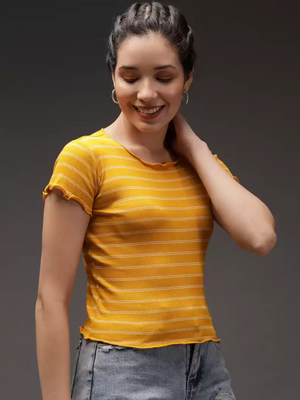 TANDUL  Casual Regular Sleeves Printed Women Multicolor Top