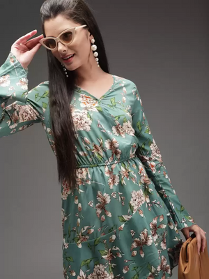TANDUL  Women Fit and Flare Multicolor Dress