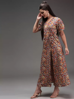 TANDUL  Women Maxi Multicolor Dress