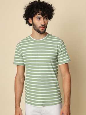 Men Printed Round Neck Multicolor T-Shirt