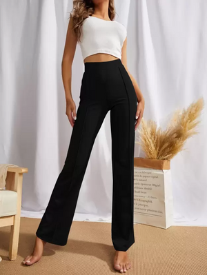 TANDUL Regular Fit Women Black Trousers