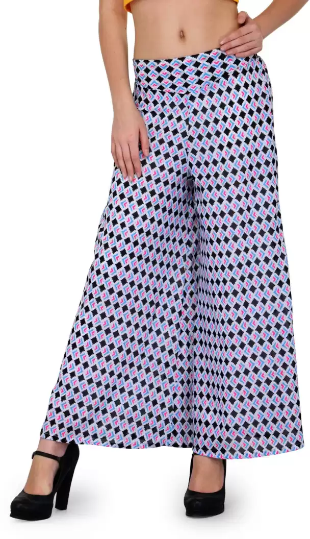 TANDUL  Regular Fit Women Multicolor Poly Georgette Trousers