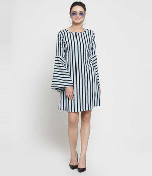 TANDUL  Women A-line Blue Dress