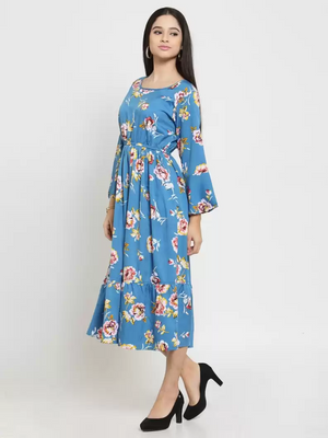 TANDUL  Women Gathered Multicolor Dress