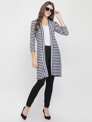 TANDUL  Women 3/4 Sleeve Multicolor Shrug