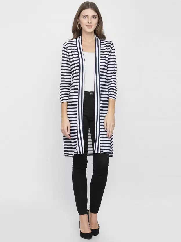 TANDUL  Women 3/4 Sleeve Multicolor Shrug