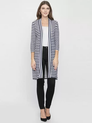 TANDUL  Women 3/4 Sleeve Multicolor Shrug