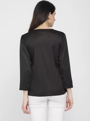 TANDUL  Women Full Sleeve Black Shrug
