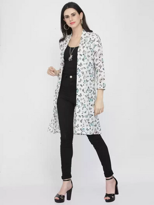 TANDUL  Women 3/4 Sleeve Multicolor Shrug