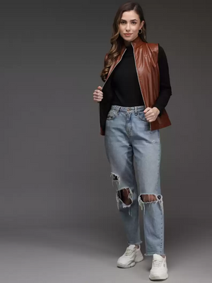 TANDUL  Sleeveless Solid Women Jacket