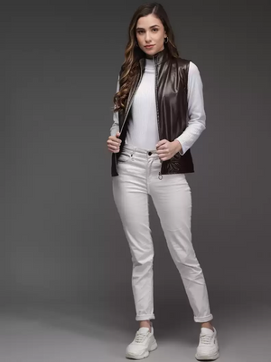 TANDUL  Sleeveless Solid Women Jacket