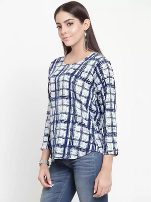 TANDUL  Casual Regular Sleeves Printed Women Multicolor Top