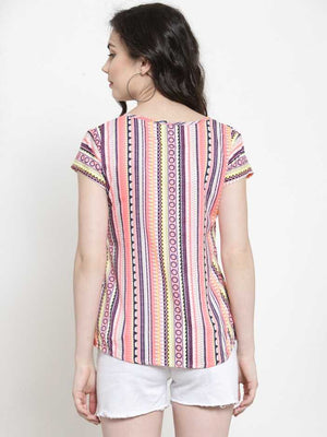 TANDUL Casual Regular Sleeves Solid Women Multicolor Top