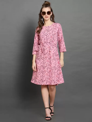 TANDUL  Women Fit and Flare Multicolor Dress