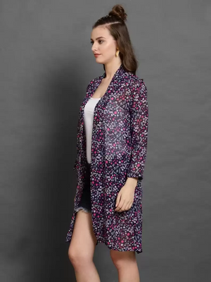 TANDUL  Women Full Sleeve Multicolor Shrug