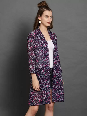 TANDUL  Women Full Sleeve Multicolor Shrug