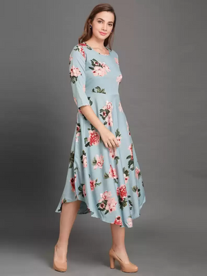 TANDUL  Women Fit and Flare Multicolor Dress