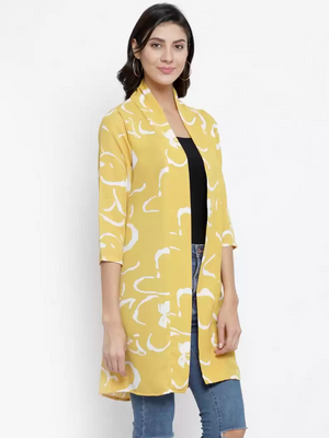 TANDUL  Women 3/4th Sleeve Multicolor Shrug