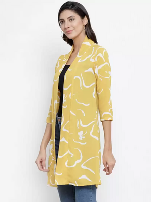TANDUL  Women 3/4th Sleeve Multicolor Shrug