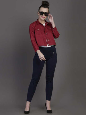 Full Sleeve Solid Women Jacket