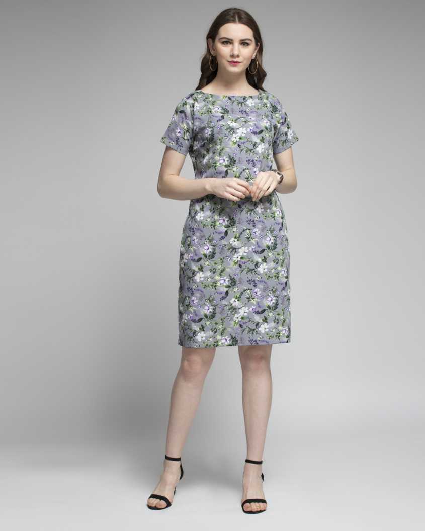 Women Sheath Multicolor Dress