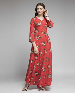 Women Maxi Multicolor Dress