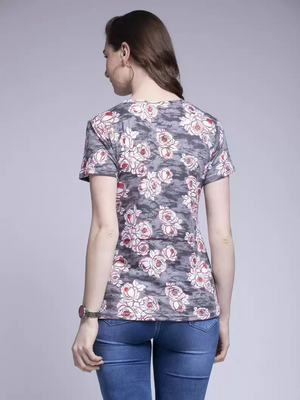TANDUL  Casual Regular Sleeves Printed Women Multicolor Top