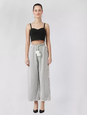 TANDUL  Regular Fit Women Multicolor Viscose Blend Trousers