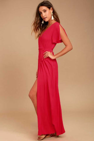 TANDUL  Women Maxi Red Dress