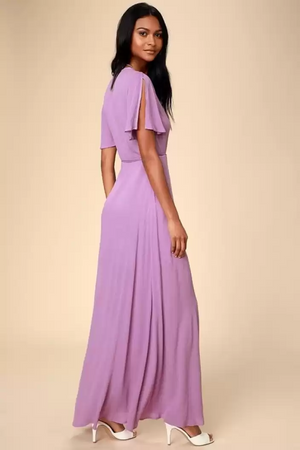 TANDUL  Women Maxi Purple Dress