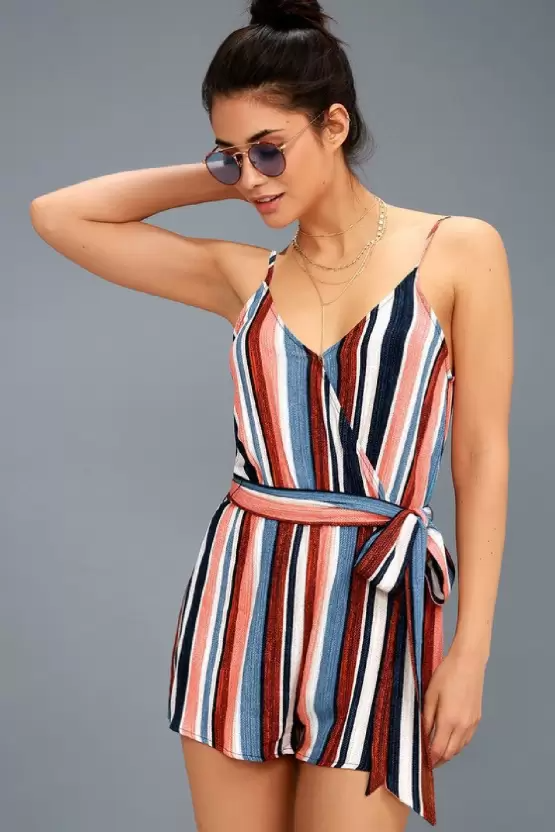 Striped Women Jumpsuit