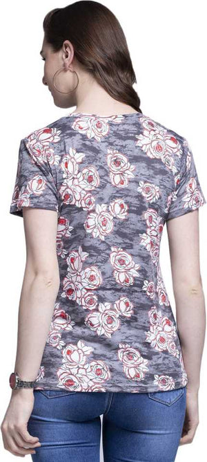 TANDUL  Casual Regular Sleeves Floral Print Women Multicolor Top