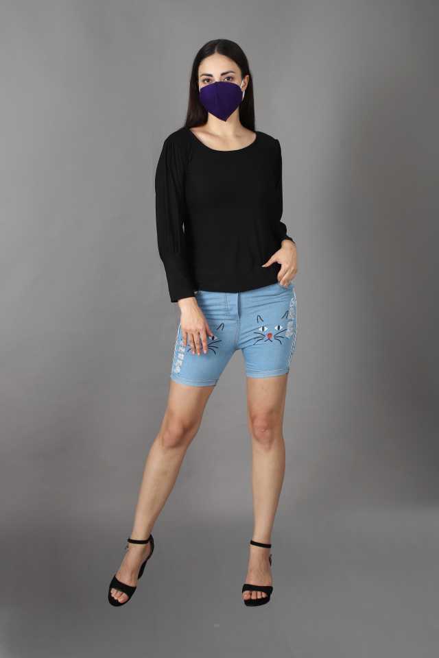 Casual Regular Sleeves Solid Women Black Top