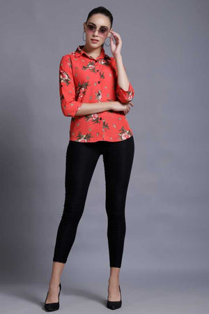 TANDUL  Women Regular Fit Printed Formal Shirt