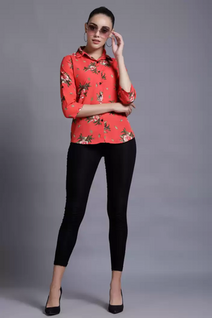 TANDUL  Women Regular Fit Printed Formal Shirt