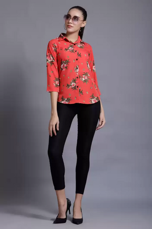 TANDUL  Women Regular Fit Printed Formal Shirt