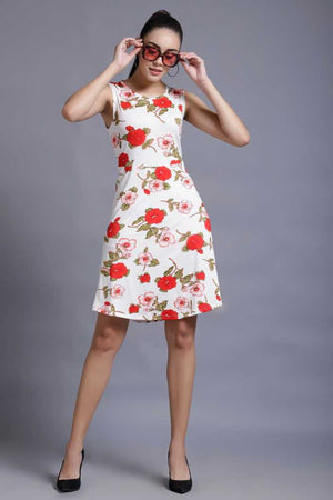 Women A-line Multicolor Dress