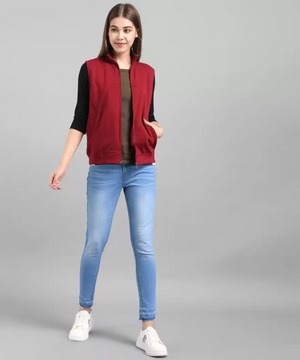 TANDUL  Sleeveless Solid Women Jacket