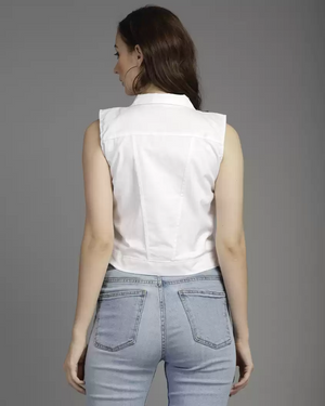 TANDUL  Sleeveless Solid Women Jacket