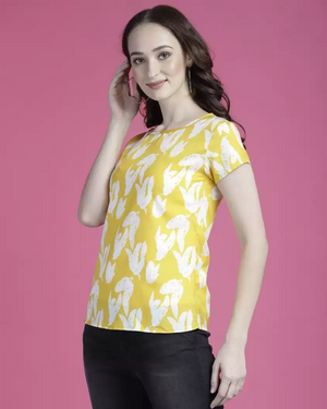 TANDUL  Casual Regular Sleeves Printed Women Multicolor Top