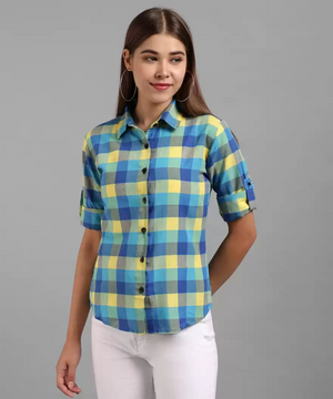 TANDUL  Women Regular Fit Printed Formal Shirt