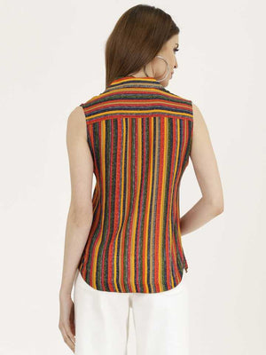 TANDUL  Women Regular Fit Striped Casual Shirt