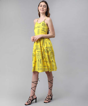 Women Fit and Flare Multicolor Dress