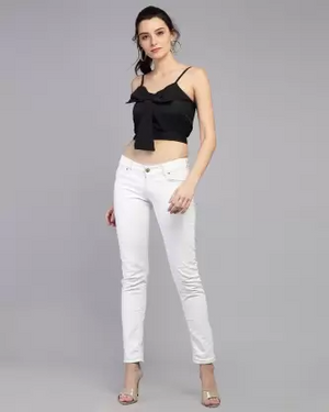Casual Solid Women Black Top